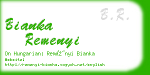 bianka remenyi business card